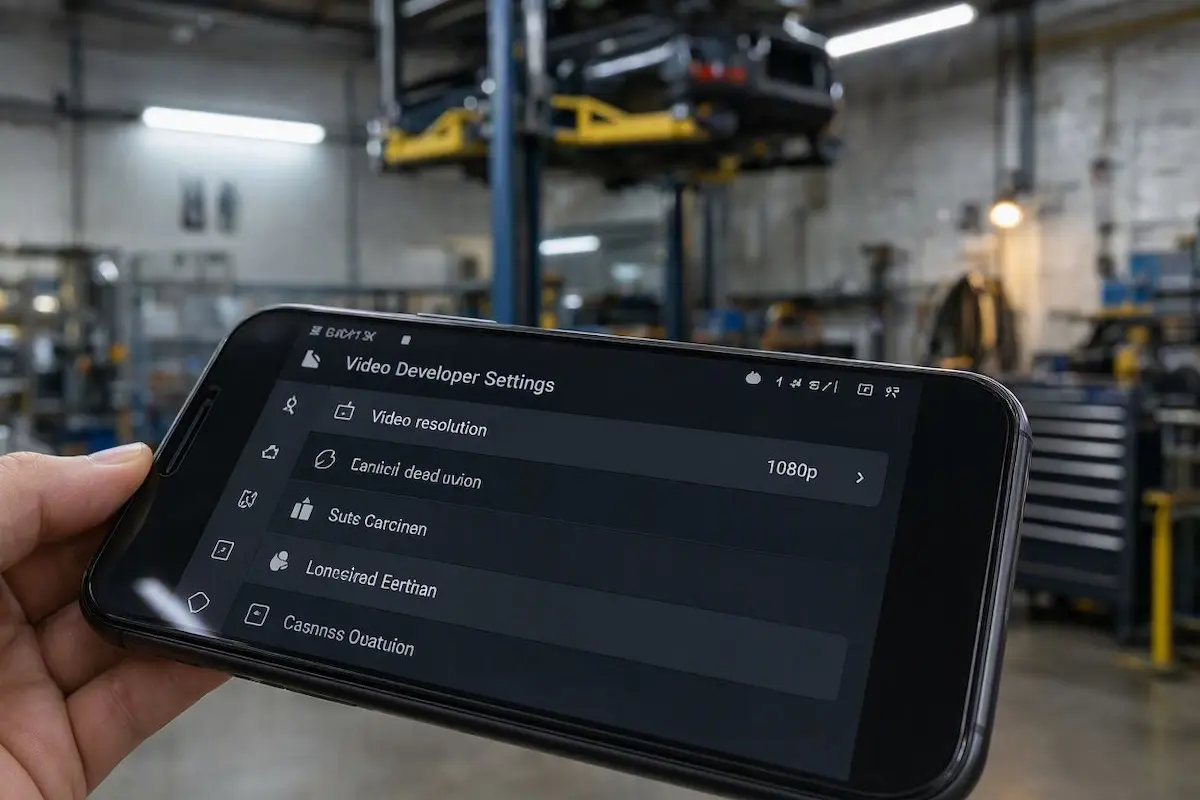 adjusting android auto developer settings video resolution to fix black screen