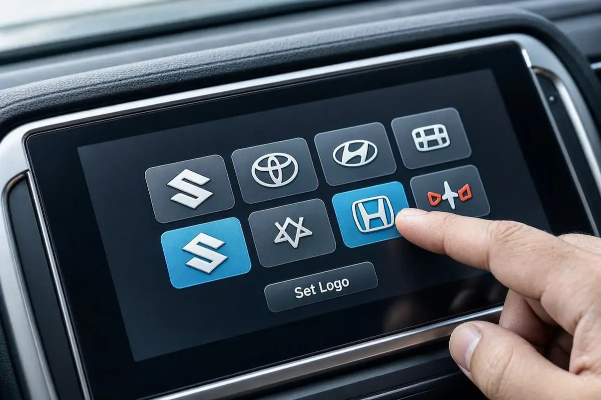 android car stereo factory settings boot logo selection menu