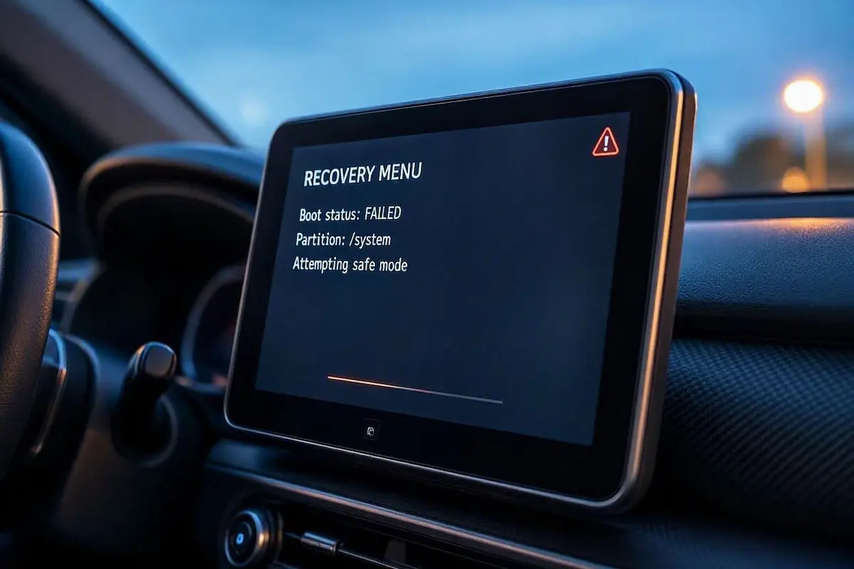 Android Head Unit Recovery Mode Menu