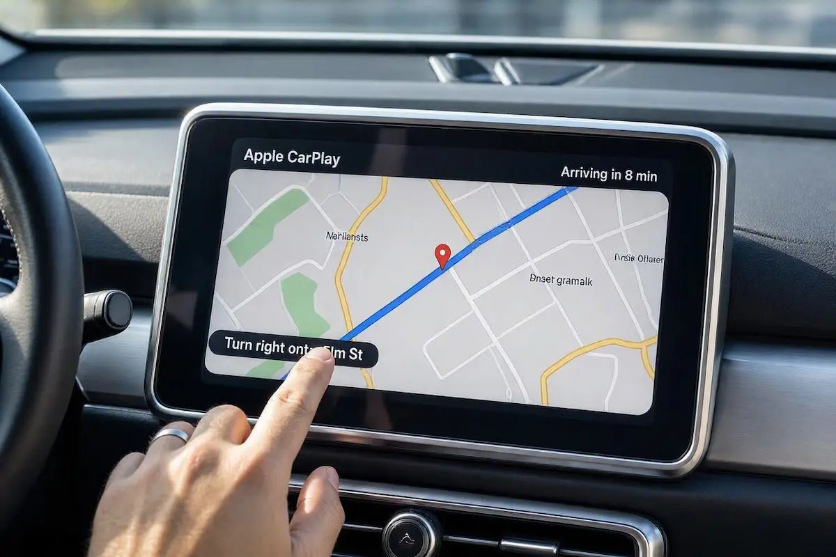 apple carplay screen freezes on car dashboard touchscreen while driving