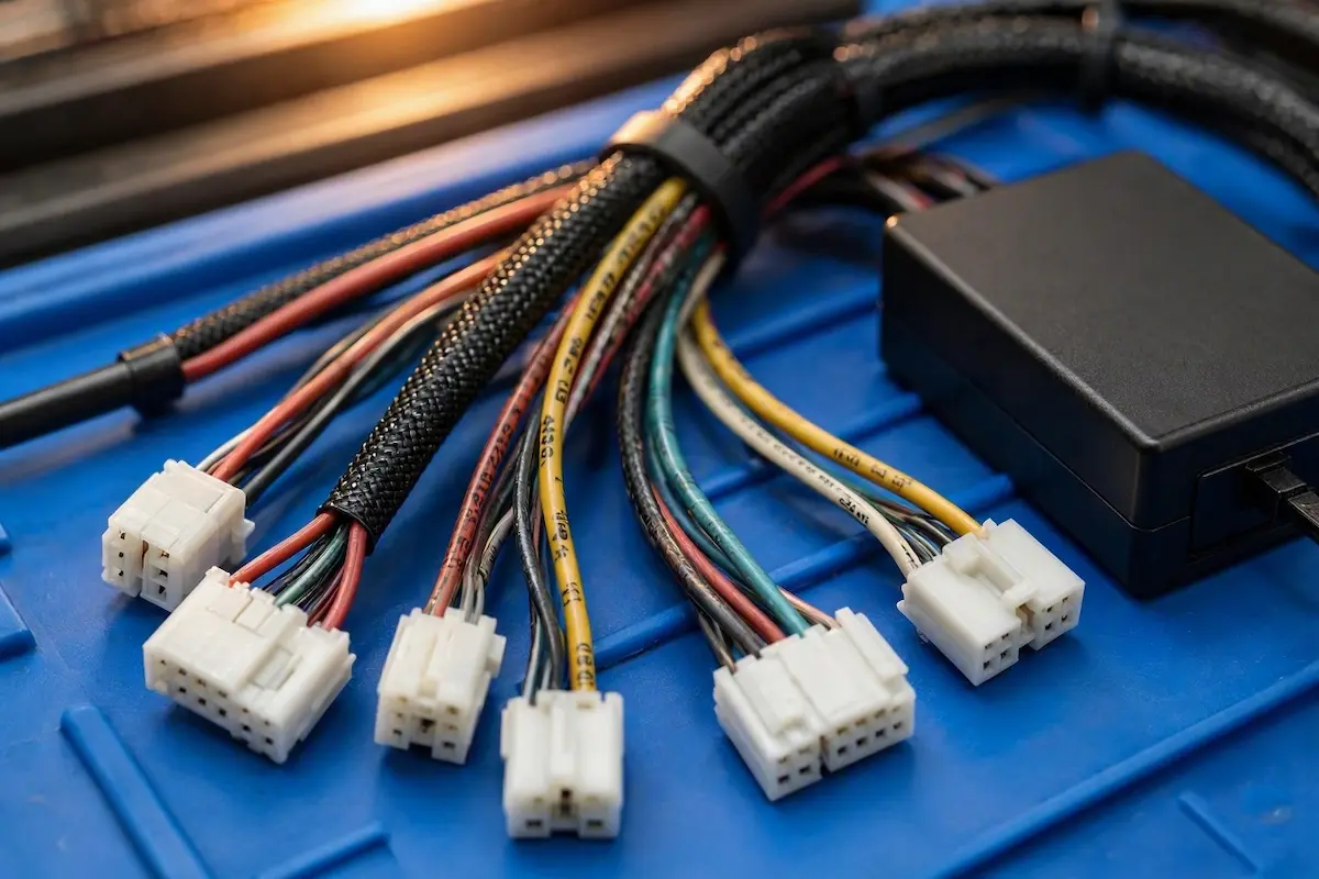 car stereo canbus decoder box and wiring harness