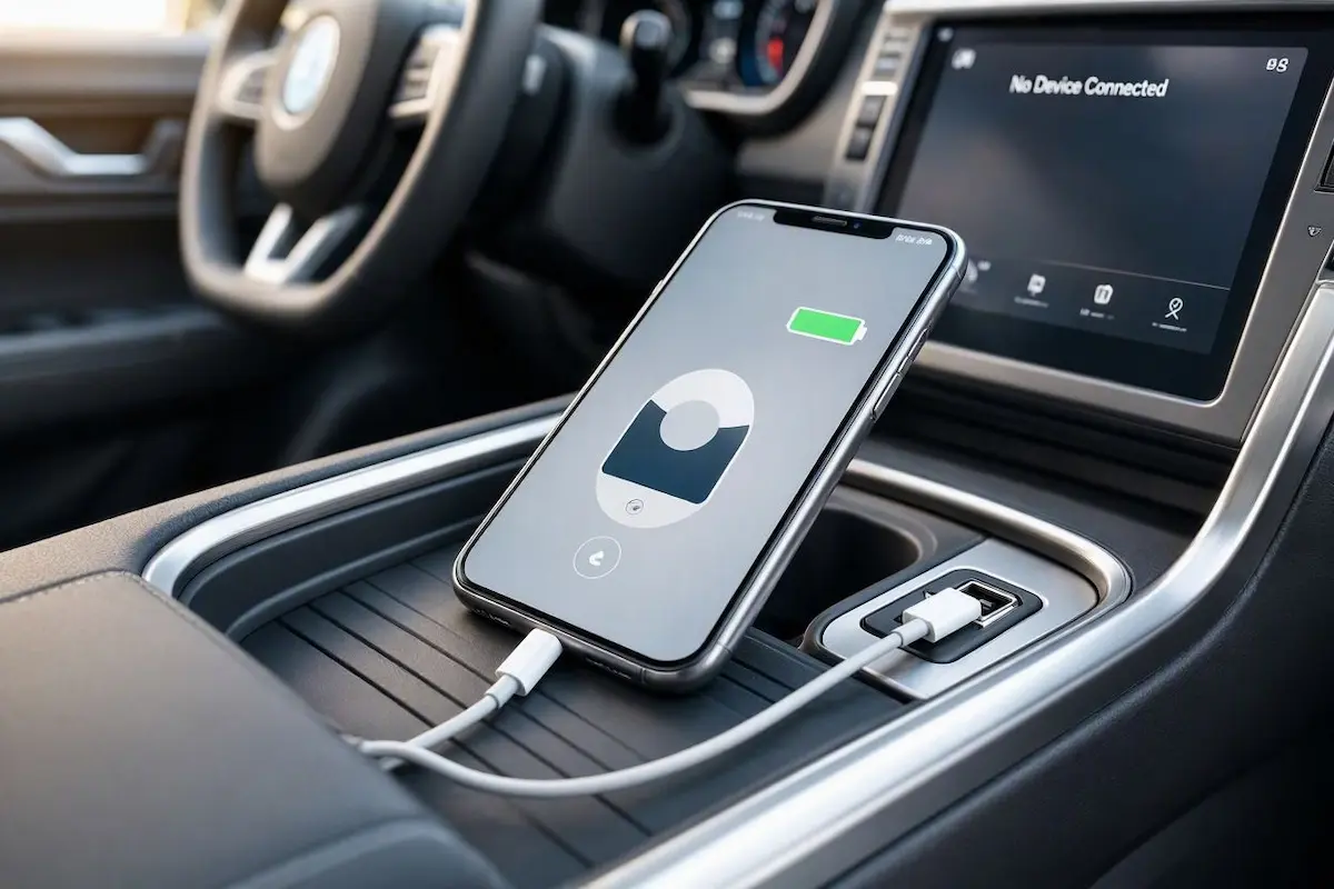 carplay only charges phone