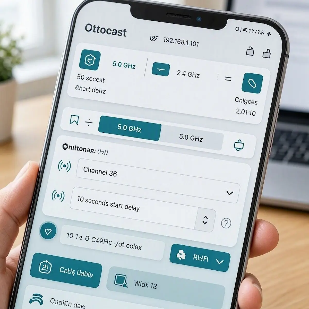 configuring Wi-Fi band and boot delay when ottocast keeps disconnecting