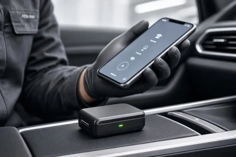 carlinkit flashing green status led light blinking on center console