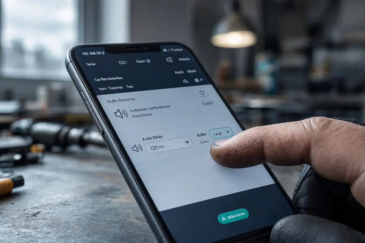 Wireless CarPlay Adapter Buffer Configuration adjusting audio buffer settings to solve carplay audio delay